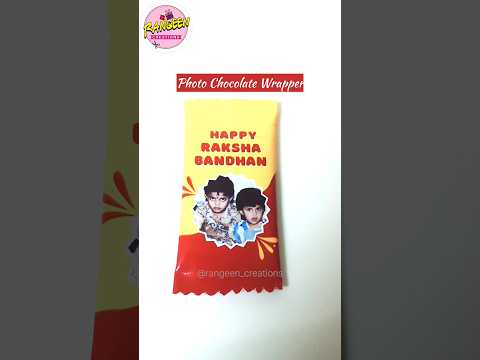 Personalised Photo & message Chocolates Wrapper | Return Favour Gifts | Gift idea #chocolate #gift