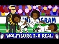 Wolfsburg vs Real Madrid 2-0 FOOTBALLERS REACT (UEFA Champions League 2016 Parody)