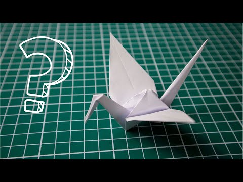 Origami Kranich Falten (leicht) - Wie Man Origami Macht? ✔️