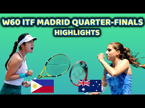 ITF W60 Madrid Spain Quarter-Finals Alexandra Eala VS Jaimee Fourlis