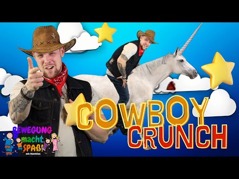 Pferderennen mit Cowboy Crunch 🤠🦄  - Kindertraining & viel Spaß für Zuhause 😃