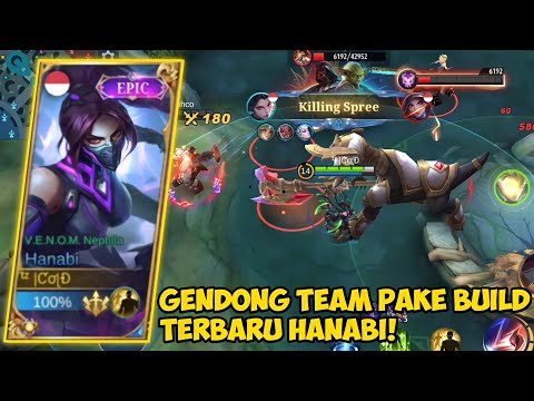 GENDONG TEAM PAKE BUILD TERBARU HANABI! DAMAGE NYA NGK ADA OBAT! BUILD TERSAKIT HANABI 2022