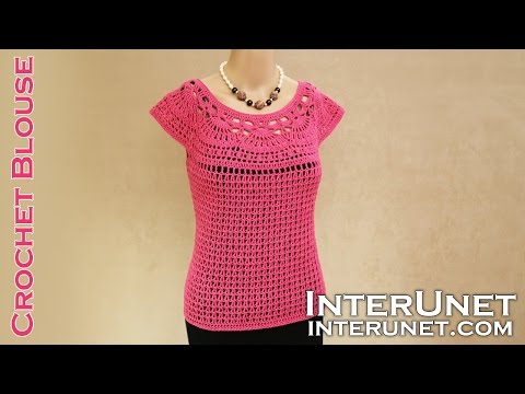 interunet crochet blouse