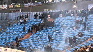 preview picture of video 'Bitka (Válka) na Bazalech ~ FC Baník Ostrava vs. AC Sparta Praha vs. Policie 22.3.2014 ~ HD'