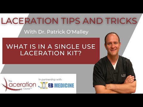 Laceration kit contents