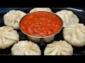 Easy chicken momos at home | How to make chicken momos Recipe | Momos chutney Recipe | #momoslover