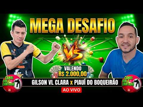 GILSON VL CLARA 🆚️ PIAUI DO BOQUEIRÃO 🎱2 MIL🎱#aovivo #live