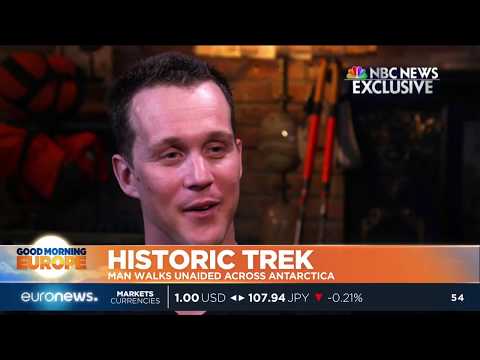 Historic Trek: American man walks unaided across Antarctica in 54 days | #GME