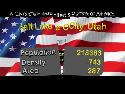 Salt Lake City, Utah   City and State in The USA, United States Of America?
