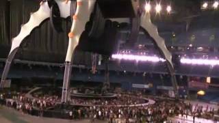 U2's 360 claw stage, the fans, the crew getting ready Roger Center Toronto
