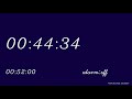52 Minute Countdown Timer No Alarm