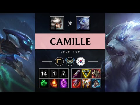 Camille Top vs Volibear: Triple Kill, Godlike - KR Challenger Patch 14.17