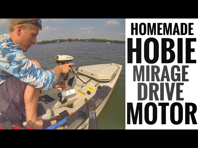 Homemade Trolling Motor for Hobie Mirage Drive Kayak