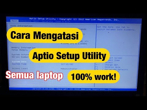 How to Fix Aptio Setup Utility Problems on All Laptops 100% Working 2025