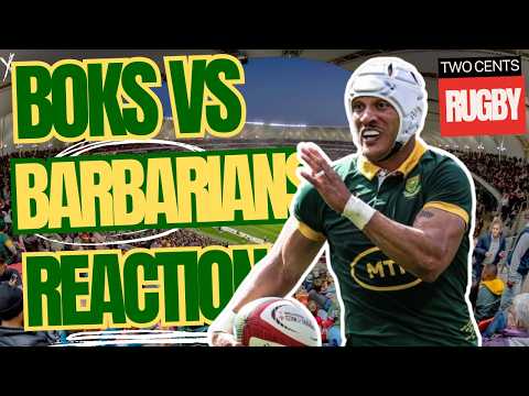 Springboks v Barbarians REACTION 2026