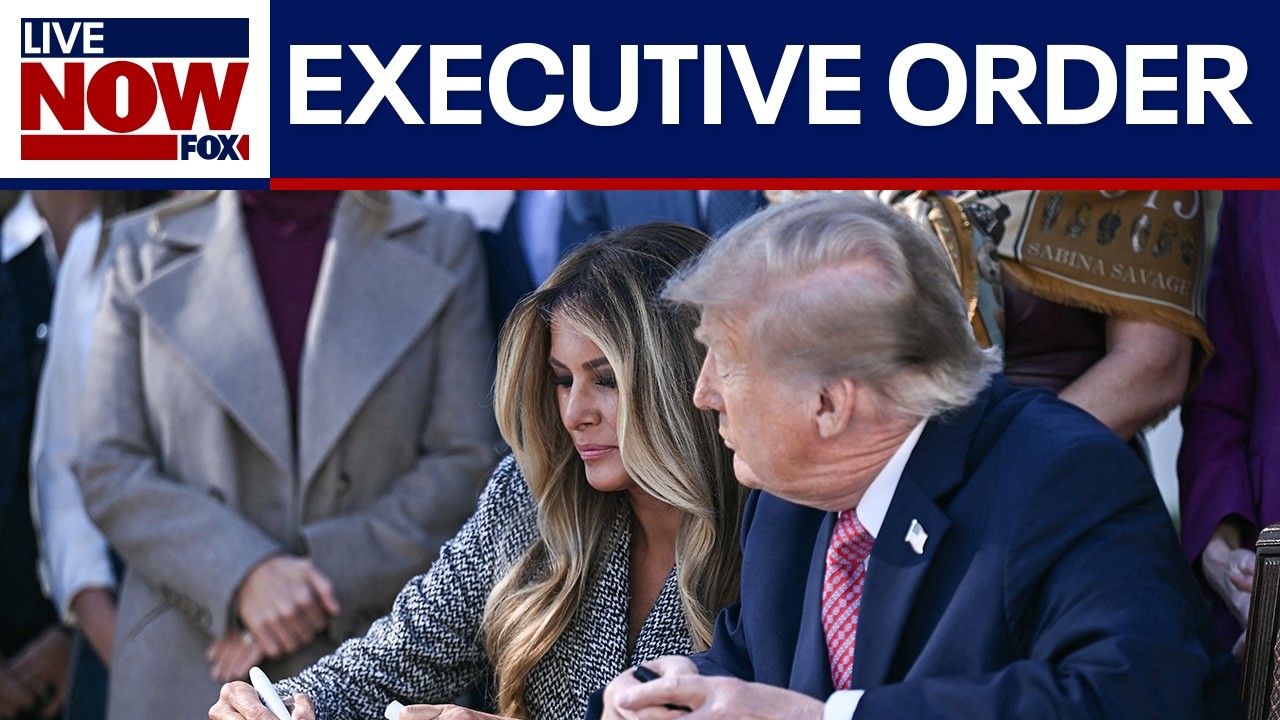 Trump, First Lady Melania sign executive order