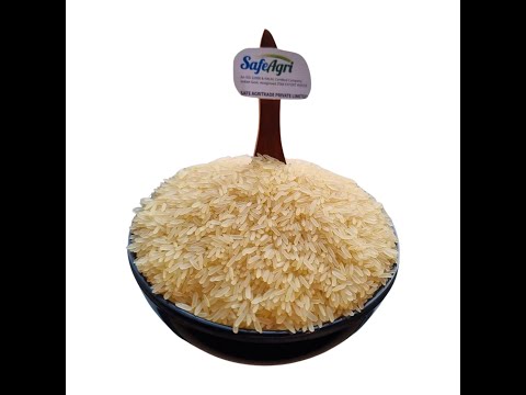 Golden super-7 long grain parboiled rice, jute bag, 25 kg