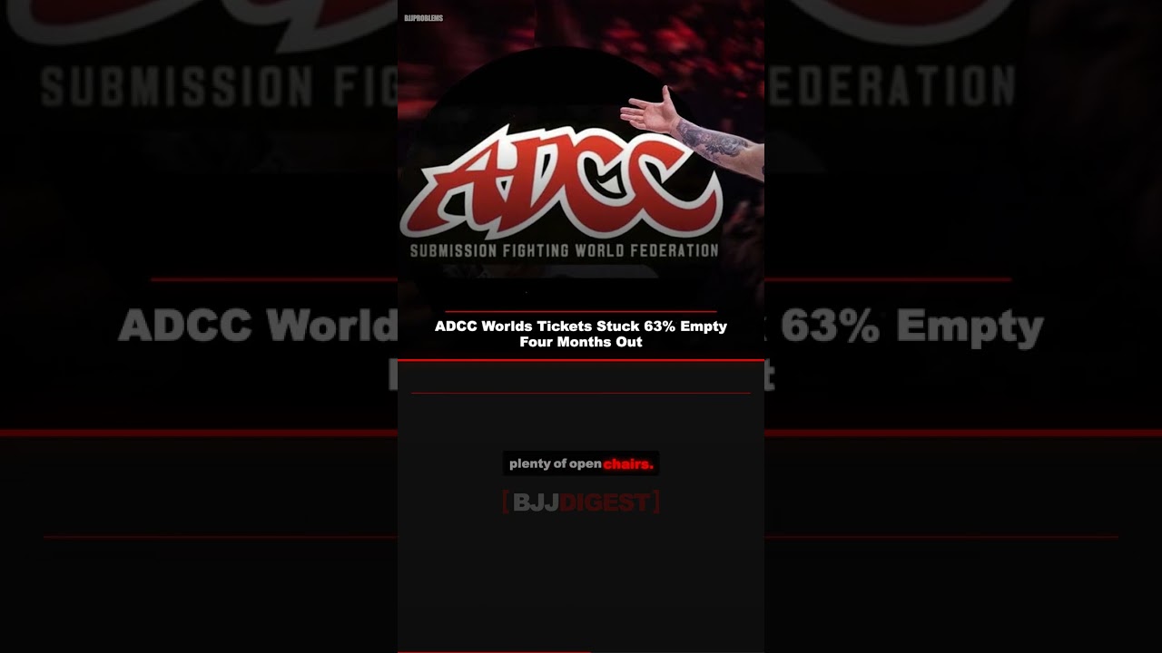 ADCC Worlds Sales Crisis: 63% Seats Empty #Shorts