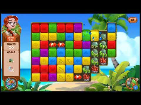 Lost Island Blast Adventure Level 684 - NO BOOSTERS 🏝️ | SKILLGAMING ✔️