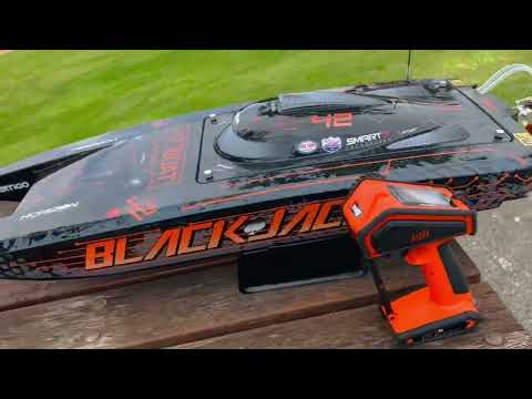 Blackjack 42 With RC Boat Bitz Upgrades…. Trim Tabs, CNC Brass Prop & Dual Cooling 😎