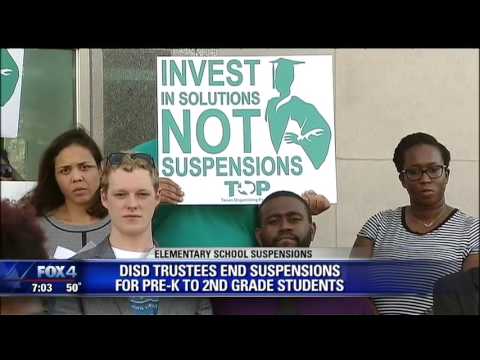 Dallas ISD eliminates suspensions for younger students