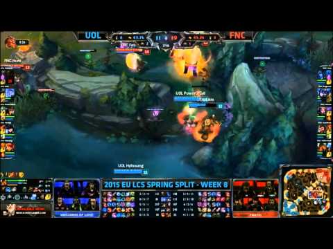 Unicorns of Love vs Fnatic - HIGHLIGHTS - EU LCS Spring 2015 - W8D2 - Season 2015 - LoL