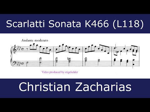 Domenico Scarlatti - Sonata in F minor K466 (Christian Zacharias)