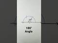 180 degree angle with compass