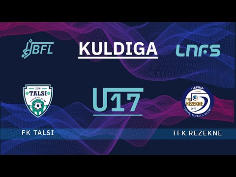 FK Talsi - TFK Rezekne. BFL U17 Kuldiga, Latvia
