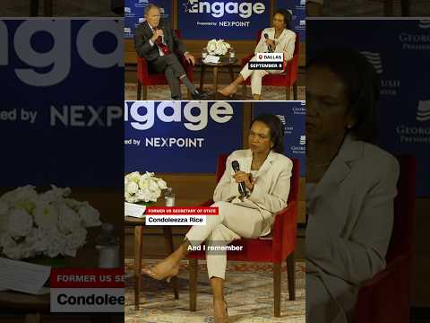 Ex-president Bush and Condoleezza Rice reflect on 9/11