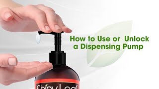 How to Use or Unlock a Pump Dispenser for Shampoo, Conditioner, and Lotion Bottles