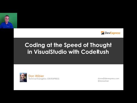 Visug - Don Wibier - Coding at the Speed of Thought in VisualStudio with CodeRush