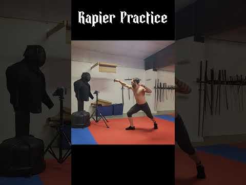 Rapier Practice! Drilling the Basics #HEMA #Sword #fitness