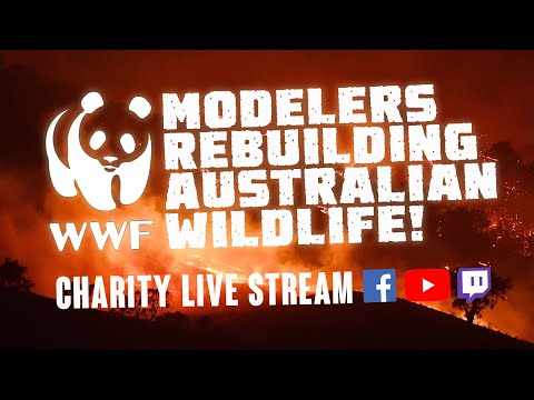 Charity Live Stream Event - Modelers Rebuilding Australian Wildlife!