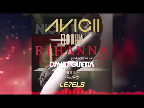 Disturbia x Good Feeling x Levels x Where Them Girls At (Quadruple Mashup) Slowed - Reverb