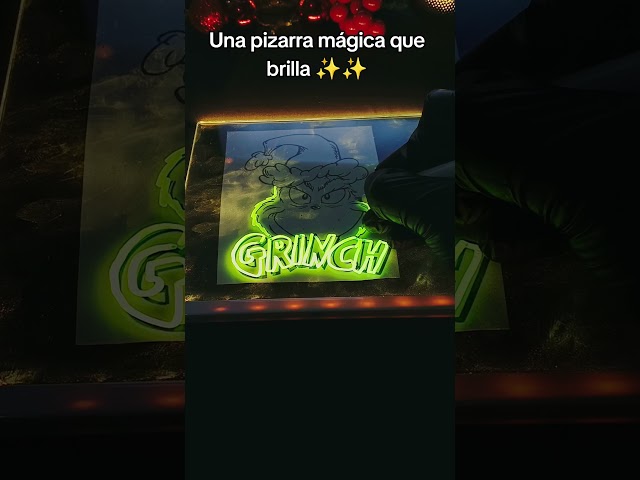 Vídeo relacionado con Tablero de dibujo LED con 13 efectos de luz, 35 x 25 cm, recargable, tabla de notas LED Glow Doodle con colores, tabla de dibujo de luz de neón, regalos para niños, regalos para Navidad, regalos de