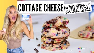 Viral Cottage Cheese Chocolate Chip Cookies (NO refined sugar, high protein!) // Lindsay Ann
