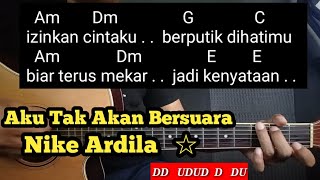 Download lagu Kunci Gitar Aku Tak Akan Bersuara - Nike Ardila ( Tutorial Untuk Pemula ( By DE Kunta mp3