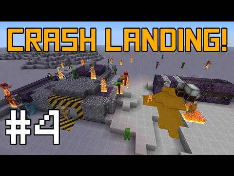 Minecraft Crash Landing - Power and Defense! #4
