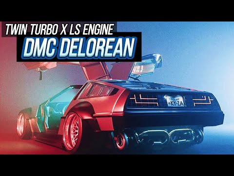 Twin Turbo LS engine swap DMC Delorean @ Sema 2021 in Toyo treadpass booth. The_kyza x Salvage