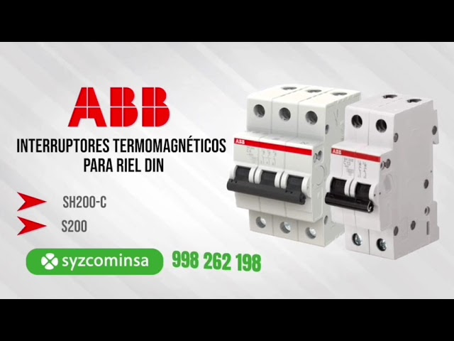 Vídeo relacionado con ABB 2CDS252001R0324 ABB MAGNETO 2P 32A CURVA C 6/10KA S202-C32