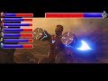 AVENGERS INFINITY WAR - Battle on Titan ... With Healthbars | Avengers vs Thanos (HD)