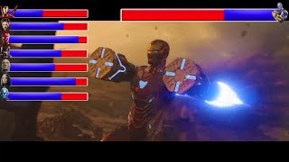 AVENGERS INFINITY WAR - Battle on Titan ... With Healthbars | Avengers vs Thanos (HD)