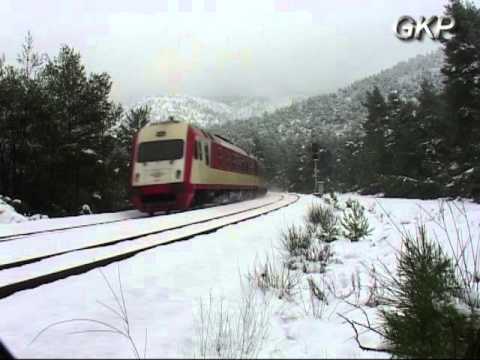 Trains "UNDER SNOW ATTACK" at Sfendalli & Malakassa in Attica
