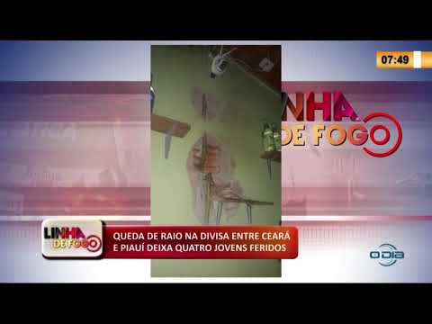 LINHA DE FOGO 16 03 2020 QUEDA DE RAIO NA DIVISA ENTRE CEARí E PIAUí DEIXA QUATRO JOVENS FERIDOS