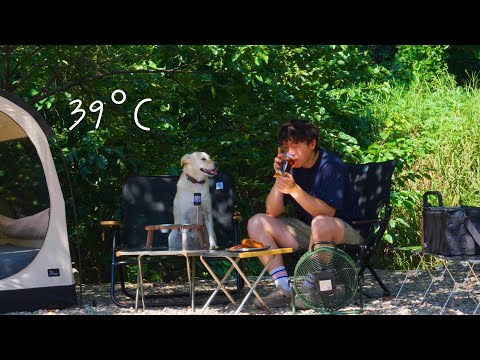 Camping in Crazy Heatwave with My Dog 🥵🐶 Cool Meals & Relaxing Vibes