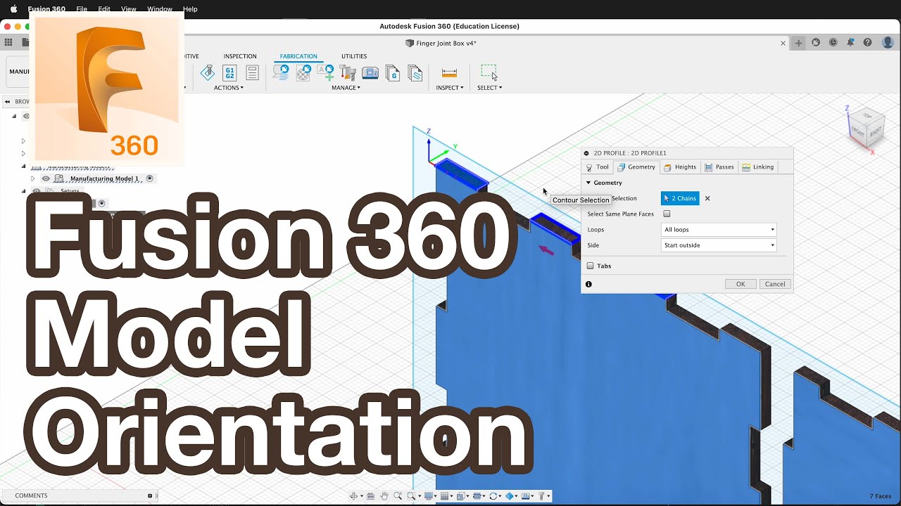 Change XYZ Model Orientation Fusion 360