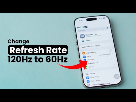 How to Change the Display Refresh Rate on iPhone?