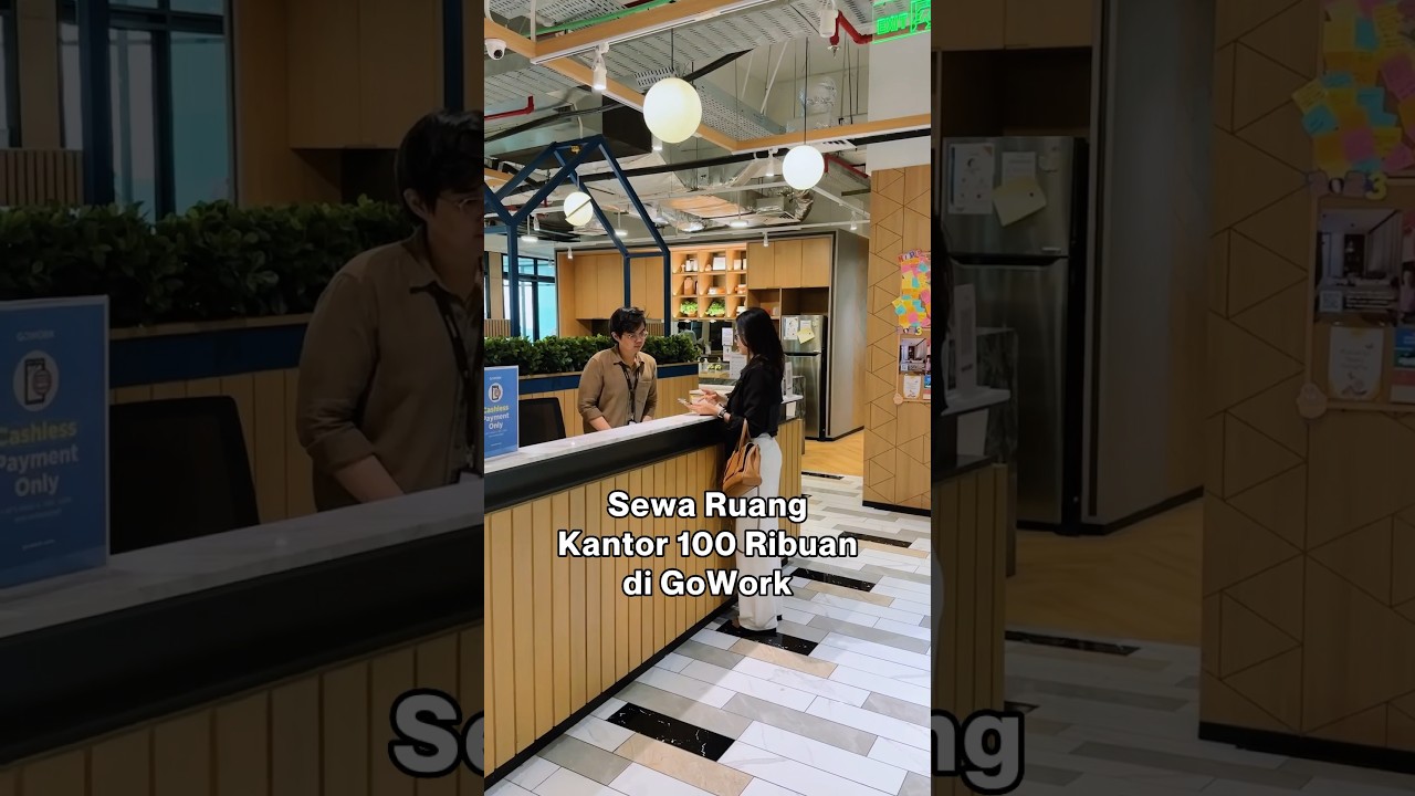 Sewa ruang kantor sehari hanya 100 ribuan? #coworkingspace #gowork #shorts