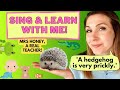 'A Hedgehog is very prickly' nursery rhyme with actions | educational toddler video | Baby learning